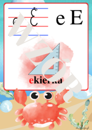 Morska paczka -plansze i pomoce oraz kalendarz z krabem