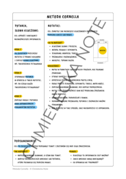 Jak robić notatki? Metoda Cornella – kompletny przewodnik PDF