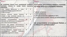 Stacje zadaniowe "Makbet"