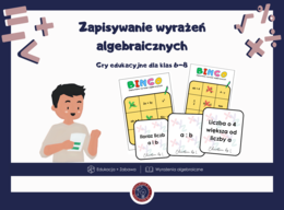 Gry do nauki wyrażeń algebraicznych | Zestaw gier: Piotruś Pan i Bingo | Gotowe materiały do druku