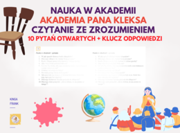 📚 Karta pracy, czytanie ze zrozumieniem do rozdziału „Nauka w Akademii” – „Akademia Pana Kleksa”! 🌟