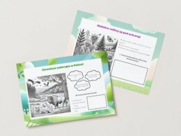 Kolorowanki edukacyjne. Ochrona zwierząt i roślin. Sortowanie śmieci. Czyste powietrze.