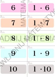 FISZKI - MNOŻENIE DO 100