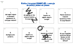 Kółko i krzyżyk Emocje oraz Gesty - rozwijanie współpracy