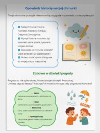 Zabawy sensoryczne: masa solna – lepiemy chmurki, deszczowe krajobrazy