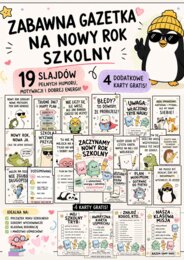 🎒 ZABAWNA GAZETKA NA NOWY ROK SZKOLNY 🎒