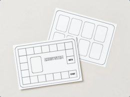 Gra planszowa ekosystem wodny/lądowy do samodzielnego stworzenia