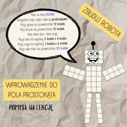 POLE PROSTOKĄTA - wprowadzenie - pomysł na lekcję.