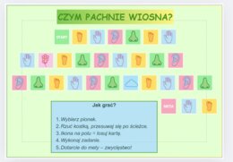 Gra dydaktyczna: "Czym pachnie wiosna?"