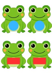 Żabki - dopasuj kształty