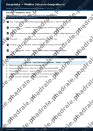 KRZYŻÓWKA "WIELKIE ODKRYCIA GEOGRAFICZNE" KARTA PRACY + KLUCZ ODPOWIEDZI