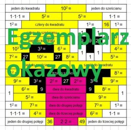 kwadraty i sześciany kolorowanka kodowanka