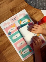 Oblicz i sprawdź! Zestaw: dodawanie do 10 do druku + odejmowanie do 10 do druku. Karty pracy do złożenia.