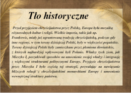 Chrzest Polski- piękna gazetka+prezentacja