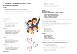 Scenariusz Przedstawienia na Dzień Rodziny Dzień Mamy Dzień Dzień Taty