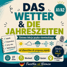 Das Wetter & die Jahreszeiten – gotowa lekcja niemieckiego A1/A2