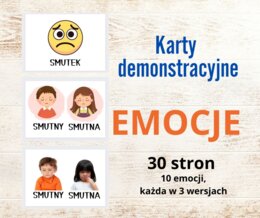 Emocje, uczucia - plansze demonstracyjne