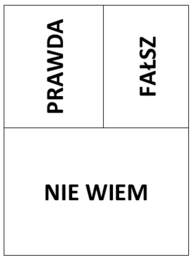 Rachunek prawdopodobieństwa i kombinatoryka gra Prawda Fałsz