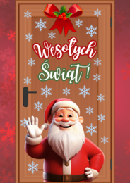 🎅DEKORACJA NA DRZWI - WESOŁYCH ŚWIĄT 🎅