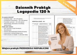 Dziennik Praktyk Logopedia 120 h