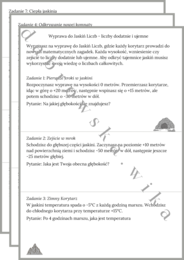 Wyprawa do Jaskiń Liczb - liczby dodatnie i ujemne