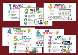 🎓SPOSOBY NA SKUTECZNĄ NAUKĘ – prezentacja, 2 karty pracy i ankieta dla uczniów klas 4–8 - powrót do szkoły
