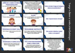 "Emocje u dzieci przedszkolnych" - gazetka - pedagogizacja rodziców