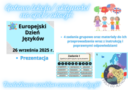 Europejski Dzień Języków – gotowa lekcja, apel do przeprowadzenia, szablon canva!