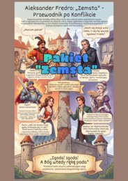 pakiet do lektury "Zemsta", escape room, prezentacja, karta pracy, naklejka, pdf