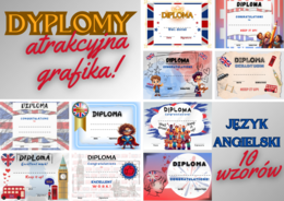 Dyplomy - język angielski (10 wzorów)