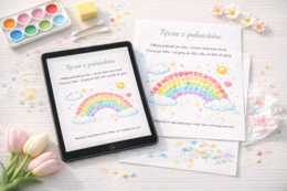 Wiosenne ślady paluszków – malowanki sensoryczne