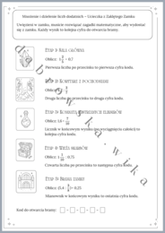 Ucieczka z Zaklętego Zamku – mnożenie i dzielenie liczb dodatnich