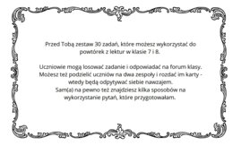 Wybierz lekturę, która... Zestaw do powtórek i ćwiczeń argumentowania.