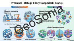 Przemysł i usługi we Francji geografia klasa 6 sketchnotka
