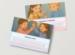 Zabawy w deszczowy dzień – zestaw kart obrazkowych