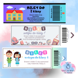 Bilet do klasy I, II, III i IV na koniec roku 2025, upominek