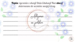 Dzień Edukacji Narodowej - życzenia