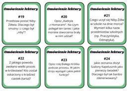 Alicja w Krainie Czarów - karty z pytaniami