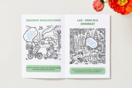 Kolorowanki edukacyjne. Dbam o przyrodę. Zwierzęta w ekosystemie. Segreguję śmieci.