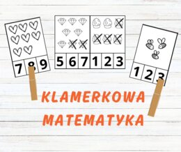 Klamerkowa matematyka - 160 kart- przeliczanie