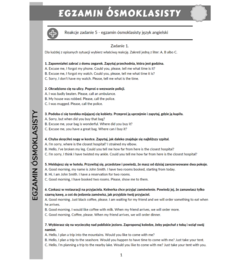 50 REAKCJI DO EGZAMINU ÓSMOKLASISTY (ZAD.5) – CZYLI ZNAJOMOŚĆ FUNKCJI JĘZYKOWYCH