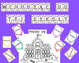 Dekoracja, gazetka, Rozpoczęcie roku szkolnego, szkoła