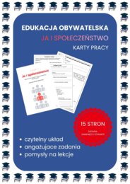 Ja i społeczeństwo - karty pracy na edukację obywatelską