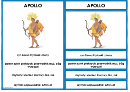 Bogowie greccy: karty do pracy samodzielnej