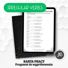 Karta pracy do utrwalenia czasowników nieregularnych - klasa 6.