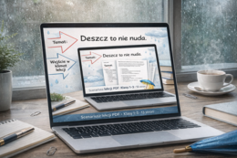 Deszcz to nie nuda. Scenariusz lekcji dla klas 1-3