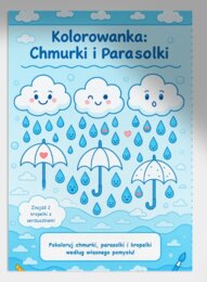 Karta pracy "Deszczowe kropelki"
