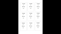 Zestaw kart typu kto ma, ja mam - gra matematyczna