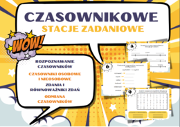 CZASOWNIKOWE STACJE ZADANIOWE - klasa IV