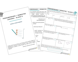 Podsumowanie 1 semestru - matematyka klasa 8
